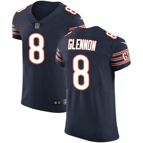 Nike Bears #8 Mike Glennon Navy Blue Team Color Men's Stitched NFL Vapor Untouchable Elite Jersey Nike Bears #8 Mike Glennon Navy Blue Team Color Men's Stitched NFL Vapor Untouchable Elite Jersey
