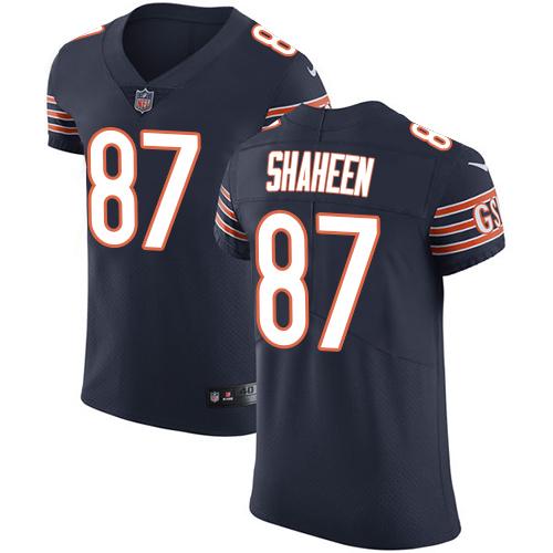 Nike Bears #87 Adam Shaheen Navy Blue Team Color Men's Stitched NFL Vapor Untouchable Elite Jersey Nike Bears #87 Adam Shaheen Navy Blue Team Color Men's Stitched NFL Vapor Untouchable Elite Jersey