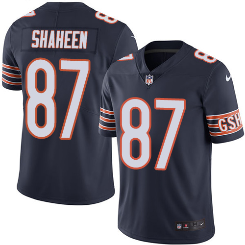 Nike Bears #87 Adam Shaheen Navy Blue Team Color Men's Stitched NFL Vapor Untouchable Limited Jersey Nike Bears #87 Adam Shaheen Navy Blue Team Color Men's Stitched NFL Vapor Untouchable Limited Jersey