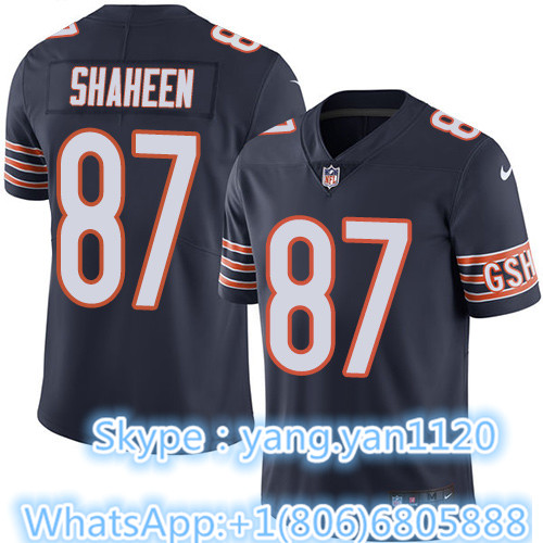 Nike Bears #87 Adam Shaheen Navy Blue Team Color Youth Stitched NFL Vapor Untouchable Limited Jersey