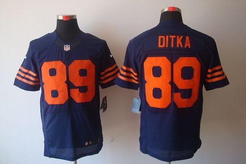 Nike Bears #89 Mike Ditka Navy Blue Alternate Men's Stitched NFL Elite Jersey