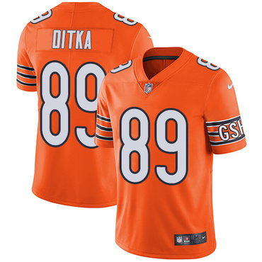 Nike Bears #89 Mike Ditka Orange Youth Stitched NFL Limited Rush Jersey Nike Bears #89 Mike Ditka Orange Youth Stitched NFL Limited Rush Jersey