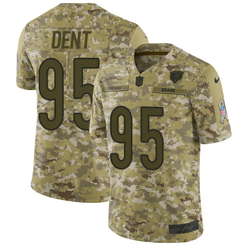 Nike Bears #95 Richard Dent Camo Men's Stitched NFL