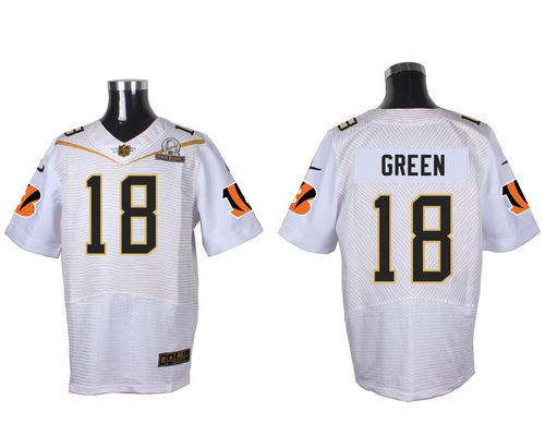 Nike Bengals #18 A.J. Green White 2016 Pro Bowl Men's Stitched NFL Elite Jersey Nike Bengals #18 A.J. Green White 2016 Pro Bowl Men's Stitched NFL Elite Jersey