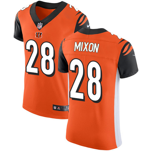 Nike Bengals #28 Joe Mixon Orange Alternate Men's Stitched NFL Vapor Untouchable Elite Jersey Nike Bengals #28 Joe Mixon Orange Alternate Men's Stitched NFL Vapor Untouchable Elite Jersey