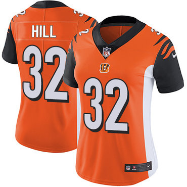 Nike Bengals #32 Jeremy Hill Orange Alternate Women's Stitched NFL Vapor Untouchable Limited Jersey Nike Bengals #32 Jeremy Hill Orange Alternate Women's Stitched NFL Vapor Untouchable Limited Jersey