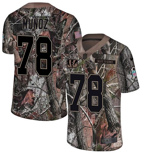 Nike Bengals #78 Anthony Munoz Camo Men's Stitched NFL Limited Rush Realtree Jersey Nike Bengals #78 Anthony Munoz Camo Men's Stitched NFL Limited Rush Realtree Jersey