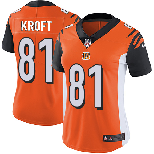 Nike Bengals #81 Tyler Kroft Orange Alternate Women's Stitched NFL Vapor Untouchable Limited Jersey Nike Bengals #81 Tyler Kroft Orange Alternate Women's Stitched NFL Vapor Untouchable Limited Jersey