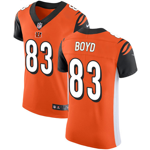 Nike Bengals #83 Tyler Boyd Orange Alternate Men's Stitched NFL Vapor Untouchable Elite Jersey Nike Bengals #83 Tyler Boyd Orange Alternate Men's Stitched NFL Vapor Untouchable Elite Jersey