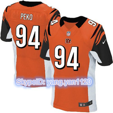 Nike Bengals #94 Domata Peko Orange Alternate Men's Stitched NFL Elite Jersey Nike Bengals #94 Domata Peko Orange Alternate Men's Stitched NFL Elite Jersey