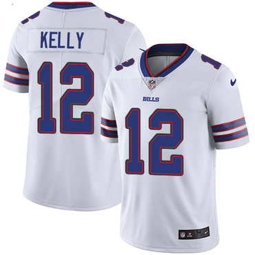 Nike Bills #12 Jim Kelly White Youth Stitched NFL Vapor Untouchable Limited Jersey Nike Bills #12 Jim Kelly White Youth Stitched NFL Vapor Untouchable Limited Jersey