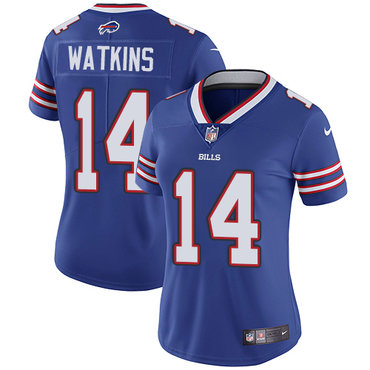 Nike Bills #14 Sammy Watkins Royal Blue Team Color Women's Stitched NFL Vapor Untouchable Limited Jersey Nike Bills #14 Sammy Watkins Royal Blue Team Color Women's Stitched NFL Vapor Untouchable Limited Jersey