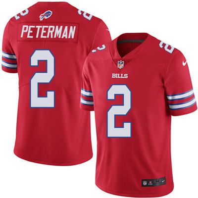 Nike Bills #2 Nathan Peterman Red Youth Stitched NFL Limited Rush Jersey Nike Bills #2 Nathan Peterman Red Youth Stitched NFL Limited Rush Jersey