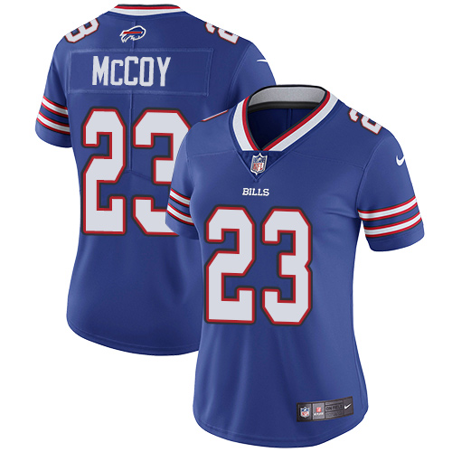 Nike Bills #23 LeSean McCoy Royal Blue Team Color Women's Stitched NFL Vapor Untouchable Limited Jersey