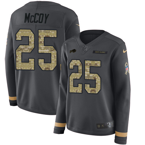 Nike Bills #25 LeSean McCoy Anthracite Salute to Service