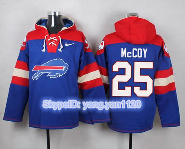 Nike Bills #25 LeSean McCoy Royal Blue Player Pullover NFL Hoodie