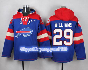 Nike Bills #29 Karlos Williams Royal Blue Player Pullover NFL Hoodie Nike Bills #29 Karlos Williams Royal Blue Player Pullover NFL Hoodie
