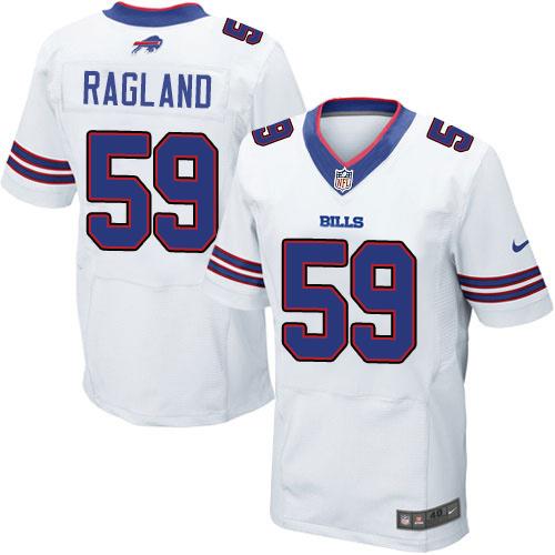 Nike Bills #59 Reggie Ragland White Men's Stitched NFL New Elite Jersey Nike Bills #59 Reggie Ragland White Men's Stitched NFL New Elite Jersey