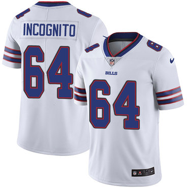 Nike Bills #64 Richie Incognito White Youth Stitched NFL Vapor Untouchable Limited Jersey Nike Bills #64 Richie Incognito White Youth Stitched NFL Vapor Untouchable Limited Jersey