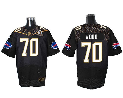 Nike Bills #70 Eric Wood Black 2016 Pro Bowl Men's Stitched NFL Elite Jersey Nike Bills #70 Eric Wood Black 2016 Pro Bowl Men's Stitched NFL Elite Jersey