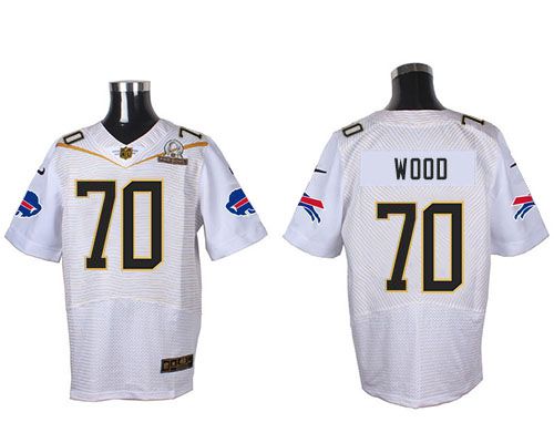 Nike Bills #70 Eric Wood White 2016 Pro Bowl Men's Stitched NFL Elite Jersey Nike Bills #70 Eric Wood White 2016 Pro Bowl Men's Stitched NFL Elite Jersey