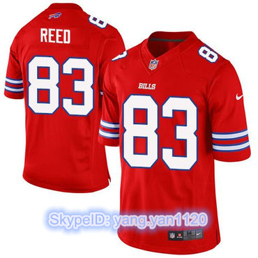 Nike Bills #83 Andre Reed Red Men's Stitched NFL Elite Rush Jersey Nike Bills #83 Andre Reed Red Men's Stitched NFL Elite Rush Jersey
