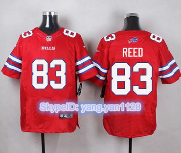 Nike Bills #83 Andre Reed Red Men's Stitched NFL Elite Rush Jersey