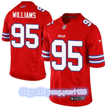 Nike Bills #95 Kyle Williams Red Men's Stitched NFL Elite Rush Jersey