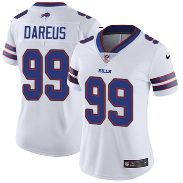 Nike Bills #99 Marcell Dareus White Women's Stitched NFL Vapor Untouchable Limited Jersey