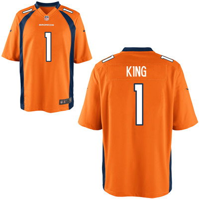 Nike Broncos #1 Marquette King Orange Elite Jersey Nike Broncos #1 Marquette King Orange Elite Jersey