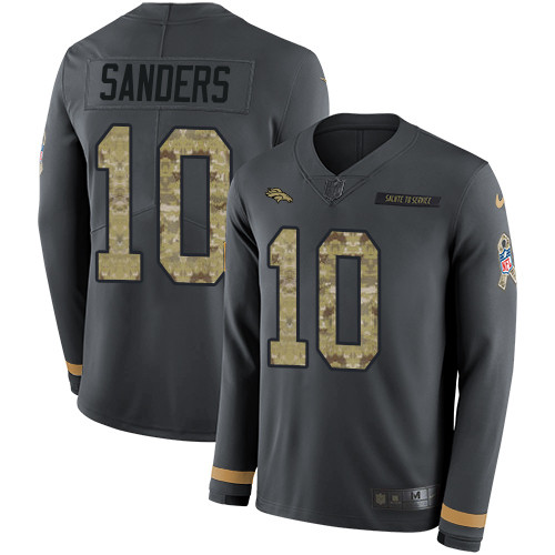 Nike Broncos #10 Emmanuel Sanders Anthracite Salute to Service
