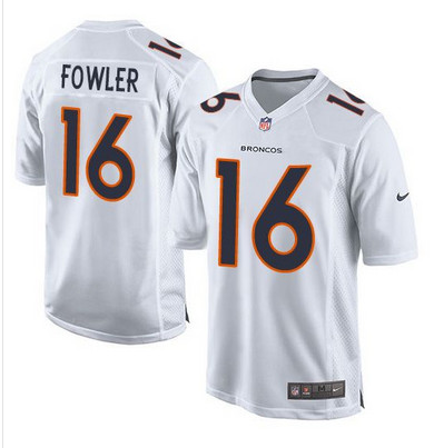 Nike Broncos #16 Bennie Fowler White Men's Stitched NFL Game Event Jersey Nike Broncos #16 Bennie Fowler White Men's Stitched NFL Game Event Jersey