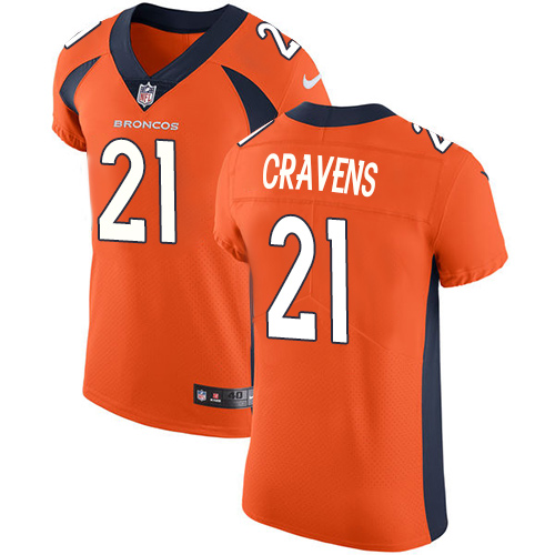 Nike Broncos #21 Su'a Cravens Orange Team Color Men's Stitched NFL Vapor Untouchable Elite Jersey