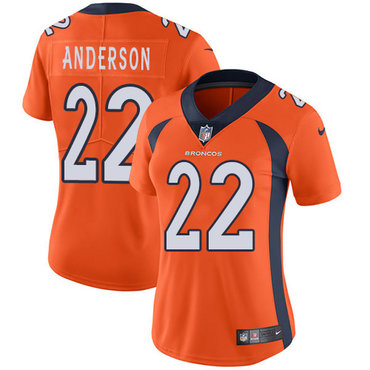 Nike Broncos #22 C.J. Anderson Orange Team Color Women's Stitched NFL Vapor Untouchable Limited Jersey Nike Broncos #22 C.J. Anderson Orange Team Color Women's Stitched NFL Vapor Untouchable Limited Jersey