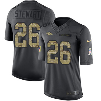 Nike Broncos #26 Darian Stewart Black Men's Stitched NFL Limited 2016 Salute to Service Jersey Nike Broncos #26 Darian Stewart Black Men's Stitched NFL Limited 2016 Salute to Service Jersey