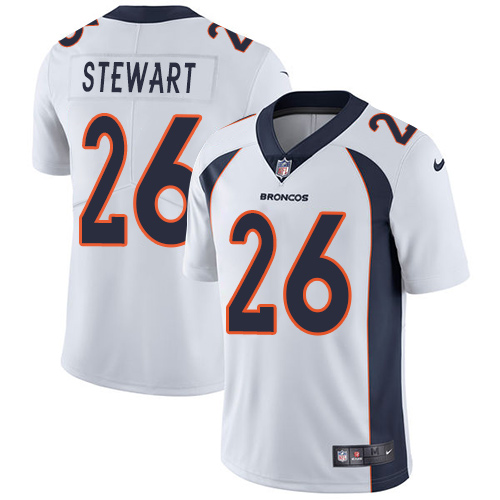 Nike Broncos #26 Darian Stewart White Men's Stitched NFL Vapor Untouchable Limited Jersey Nike Broncos #26 Darian Stewart White Men's Stitched NFL Vapor Untouchable Limited Jersey