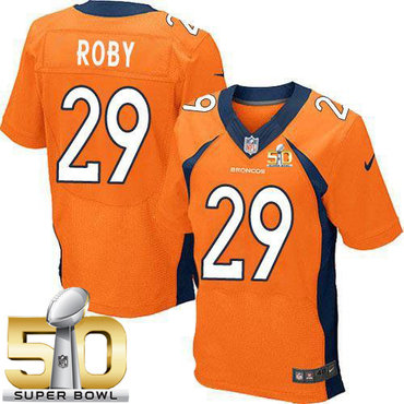Nike Broncos #29 Bradley Roby Orange Team Color Super Bowl 50 Men's Stitched NFL New Elite Jersey