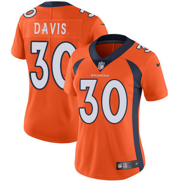 Nike Broncos #30 Terrell Davis Orange Team Color Women's Stitched NFL Vapor Untouchable Limited Jersey Nike Broncos #30 Terrell Davis Orange Team Color Women's Stitched NFL Vapor Untouchable Limited Jersey