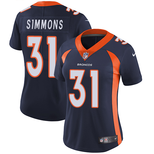 Nike Broncos #31 Justin Simmons Blue Alternate Women's Stitched NFL Vapor Untouchable Limited Jersey Nike Broncos #31 Justin Simmons Blue Alternate Women's Stitched NFL Vapor Untouchable Limited Jersey