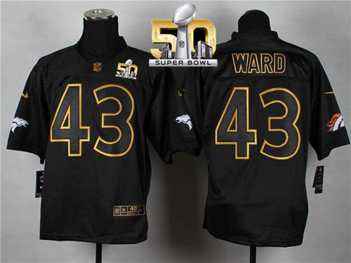 Nike Broncos #43 T.J. Ward Black Gold No. Fashion Super Bowl 50 Men's Stitched NFL Elite Jersey Nike Broncos #43 T.J. Ward Black Gold No. Fashion Super Bowl 50 Men's Stitched NFL Elite Jersey
