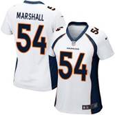 Nike Broncos #54 Brandon Marshall White Women Stitched NF Jersey