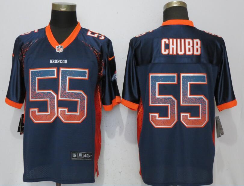 Nike Broncos #55 Bradley Chubb Navy Drift Fashion Elite Jersey Nike Broncos #55 Bradley Chubb Navy Drift Fashion Elite Jersey