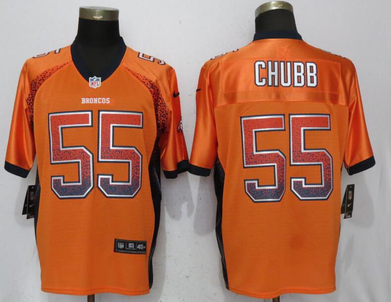 Nike Broncos #55 Bradley Chubb Orange Drift Fashion Elite Jersey Nike Broncos #55 Bradley Chubb Orange Drift Fashion Elite Jersey