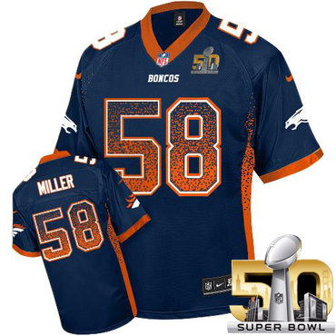 Nike Broncos #58 Von Miller Navy Blue Alternate Super Bowl 50 Men's Stitched NFL Elite Drift Fashion Jersey Nike Broncos #58 Von Miller Navy Blue Alternate Super Bowl 50 Men's Stitched NFL Elite Drift Fashion Jersey