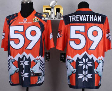 Nike Broncos #59 Danny Trevathan Orange Super Bowl 50 Men's Stitched NFL Elite Noble Fashion Jersey