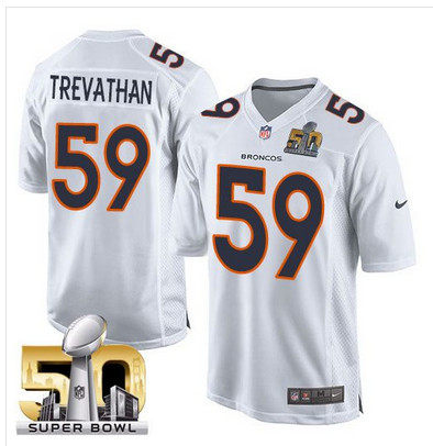 Nike Broncos #59 Danny Trevathan White Super Bowl 50 Men's Stitched NFL Game Event Jersey
