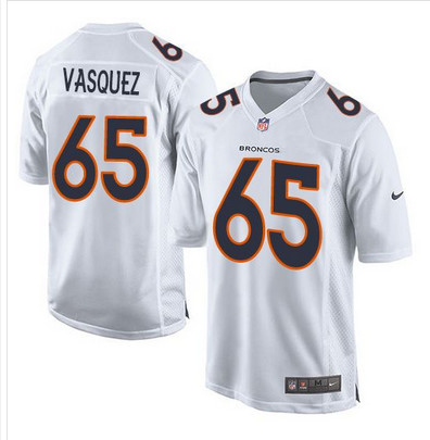 Nike Broncos #65 Louis Vasquez White Men's Stitched NFL Game Event Jersey Nike Broncos #65 Louis Vasquez White Men's Stitched NFL Game Event Jersey