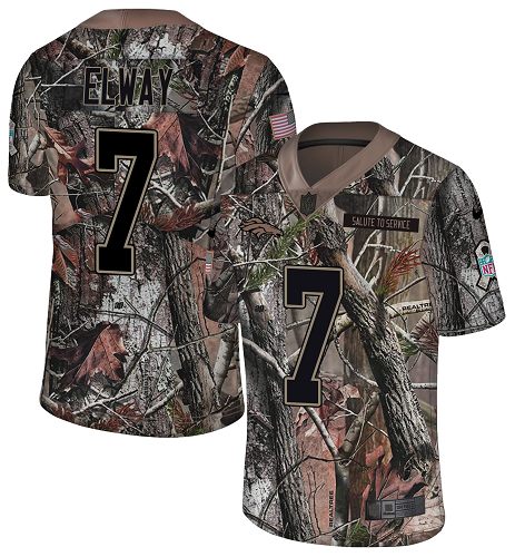 Nike Broncos #7 John Elway Camo Men's Stitched NFL Limited Rush Realtree Jersey Nike Broncos #7 John Elway Camo Men's Stitched NFL Limited Rush Realtree Jersey