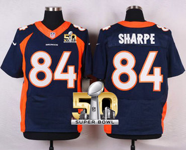 Nike Broncos #84 Shannon Sharpe Navy Blue Alternate Super Bowl 50 Men's Stitched NFL Elite Jersey Nike Broncos #84 Shannon Sharpe Navy Blue Alternate Super Bowl 50 Men's Stitched NFL Elite Jersey