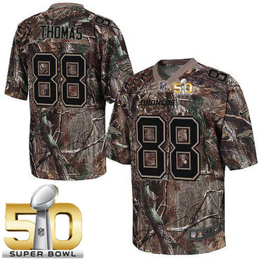 Nike Broncos #88 Demaryius Thomas Camo Super Bowl 50 Men's Stitched NFL Realtree Elite Jersey